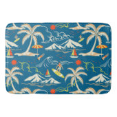 Tapis De Bain Surf tropical île motif à thème (Devant)