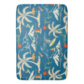 Tapis De Bain Surf tropical île motif à thème (devant Vertical)