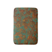 Tapis De Bain Surface de cuivre verte de roche de patine d'or de (Devant (Vertical))