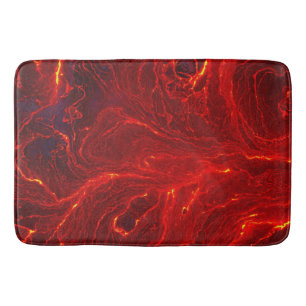 Tapis De Bain Surface de lave chaude (Style 3) Peinture à l'huil