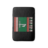 Tapis De Bain Sweat de Noël Lineman Ugly (Devant (Vertical))