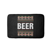 Tapis De Bain Sweat de Noël moche de bière (Devant)