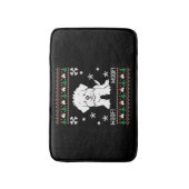 Tapis De Bain Sweat de Noël moche maltais (Devant (Vertical))