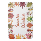 Tapis De Bain Sweather Météo automne Feuilles automnales (devant Vertical)