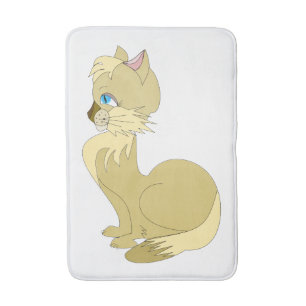 Tapis De Bain Sweet Cat - Choisissez / Ajoutez votre couleur / t