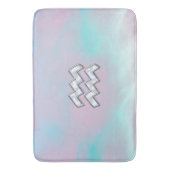 Tapis De Bain Symbole Aquarius Zodiac Pastels Mère du Décor Pear (devant Vertical)