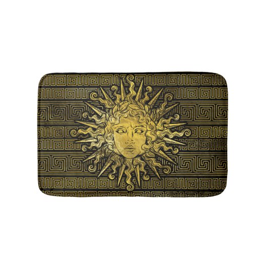 Tapis De Bain Symbole d'Apollo Sun sur le motif principal grec (Devant)