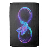 Tapis De Bain Symbole de Neon Infinity par Glowing Hummingbird (devant Vertical)