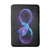 Tapis De Bain Symbole de Neon Infinity par Glowing Hummingbird (Devant (Vertical))