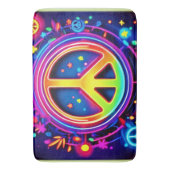 Tapis De Bain Symbole de paix arc-en-ciel Art (devant Vertical)