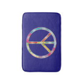 Tapis De Bain SYMBOLE DE PAIX Coloré (Devant (Vertical))