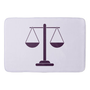 Tapis De Bain Symbole des services juridiques de la balance de l