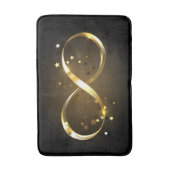 Tapis De Bain Symbole d'infini doré (Devant (Vertical))