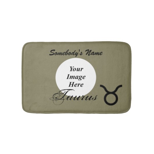 Tapis De Bain Symbole du zodiaque de Taurus par Kenneth Yoncich (Devant)