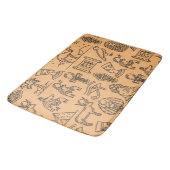 Tapis De Bain SYMBOLE Hiéroglyphique égyptien Arrière - plan (Angle)