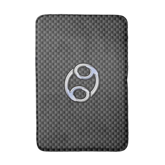 Tapis De Bain Symbole moderne du cancer Zodiac Fibre de carbone (Devant (Vertical))
