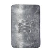 Tapis De Bain Symbole Virgo Zodiac Argent Style désaffecté (Devant (Vertical))