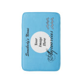 Tapis De Bain Symbole Zodiaque Aquarius Élément par K Yoncich (Devant (Vertical))