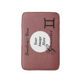 Tapis De Bain Symbole Zodiaque Gemini Standard par Kenneth Yonci (Devant (Vertical))