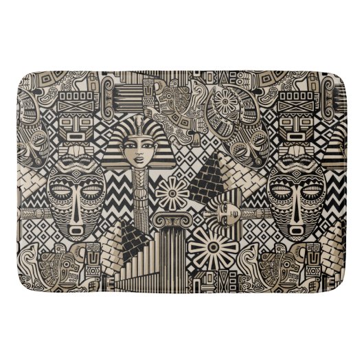 Tapis De Bain Symboles historiques anciens Style de tatouage (Devant)