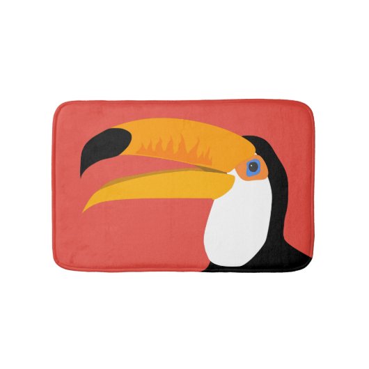 Tapis De Bain Sympathique et amusant personnage Toucan pour enfa (Devant)