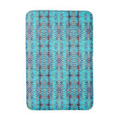 Tapis De Bain Symphonie de Feuille, Aqua (Devant (Vertical))