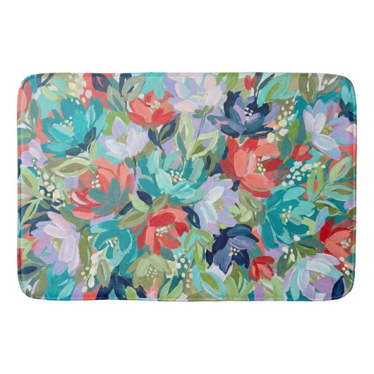 Tapis De Bain Symphonie de jardin vibrant (Devant)