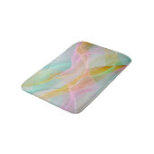 Tapis De Bain Symphonie pastel de rubans fluides et légers (Angle)