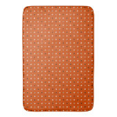 Tapis De Bain Syracuse points rouge orange et blanc (devant Vertical)