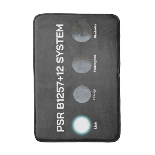 Tapis De Bain Système PSR B1257+12 (Devant (Vertical))