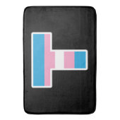 Tapis de bain T Capitale de la Fierté Trans (devant Vertical)