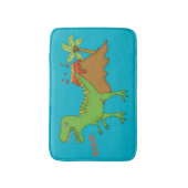 Tapis De Bain T-Rex avec des Volcan-Enfants (Devant (Vertical))
