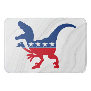 Tapis De Bain T-Rex patriotique anti-politique