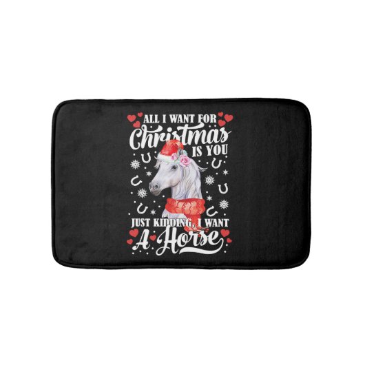 Tapis De Bain T-shirt de Want A Horse (Devant)
