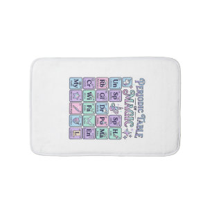 Tapis De Bain Table périodique licorne de magie conception graph