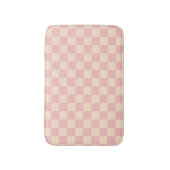 Tapis De Bain Tableau de bord rose et crème (Devant (Vertical))