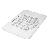 Tapis De Bain Tableau de multiplication (Angle)