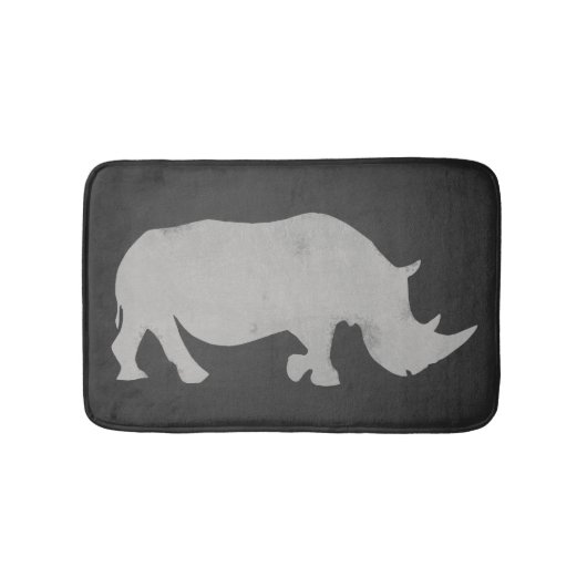 Tapis De Bain Tableau de rhinocéros (Devant)