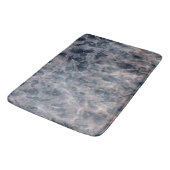 Tapis De Bain Tache d'aquarelle rose abstrait Blue & Blush (Angle)