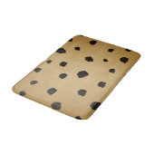 Tapis De Bain Tache noire moderne Brun doré beige doré (Angle)