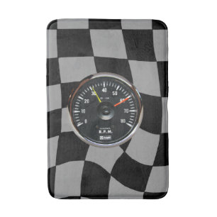 Tapis De Bain Tachomètre automatique vintage arrondi