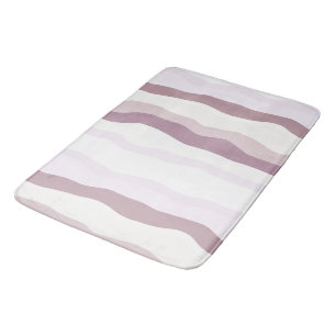 Tapis De Bain Tailles rose ondulées