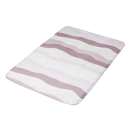 Tapis De Bain Tailles rose ondulées (Angle)