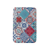 Tapis De Bain Talavera Tles Turquoise Denim Blue Red White (Devant (Vertical))