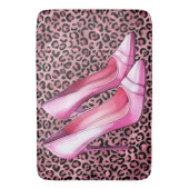 Tapis De Bain Talons roses Chaussures Bain Mat (devant Vertical)