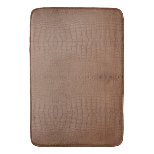 Tapis De Bain Tan Alligator Texture Imprimer (devant Vertical)