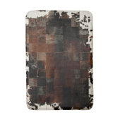 Tapis De Bain Tan Cowhide Patchwork Imprimer (Devant (Vertical))