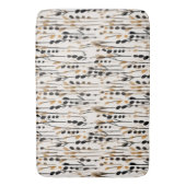 Tapis De Bain Tan et Black Abstrait Meadow (devant Vertical)