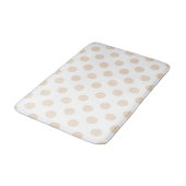 Tapis De Bain Tan pois (Angle)