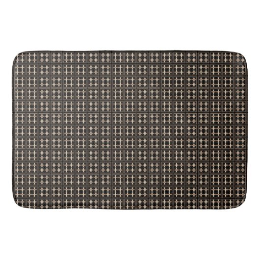 Tapis De Bain Tan sur noir (Devant)